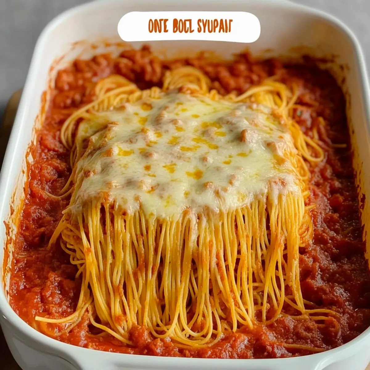 Oven Baked Spaghetti