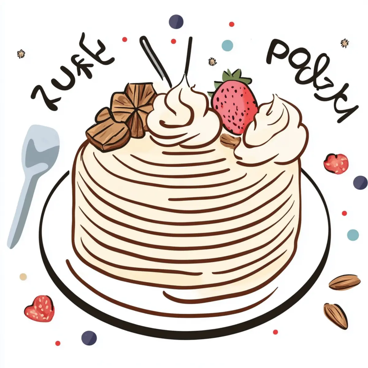 Indulge in Sweet Layers: Vanilla & Speculoos Crêpe Cake Delight 16 Vanilla & Speculoos Crêpe Cake