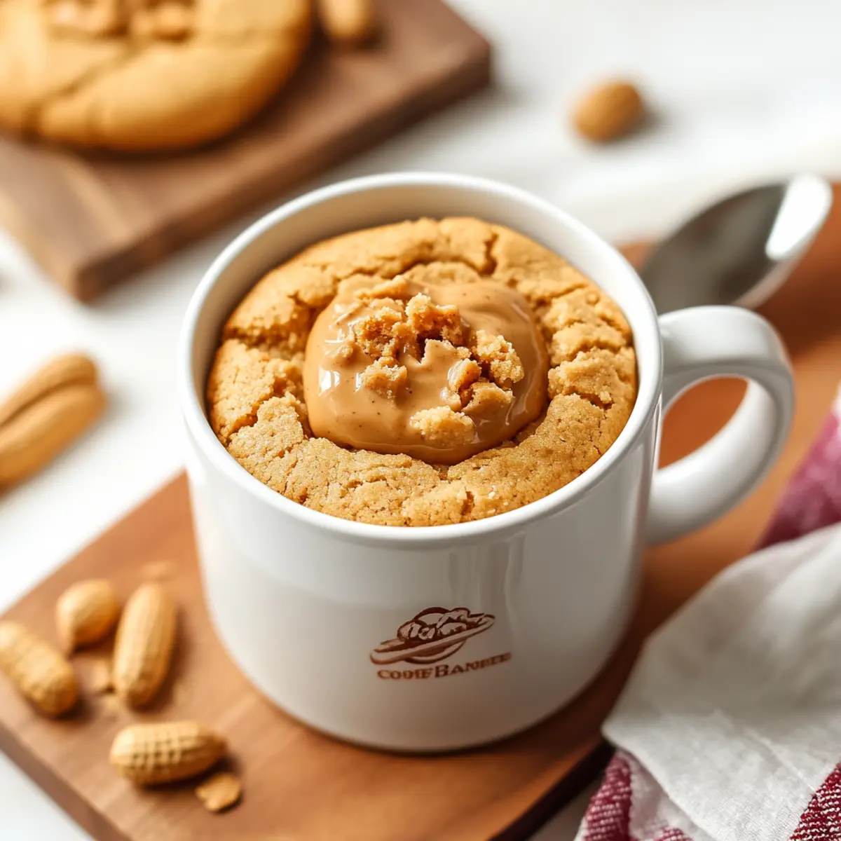 Irresistibly Gooey: Quick and Easy Peanut Butter Cookie in a Mug 5 Quick and Easy Peanut Butter Cookie in a Mug