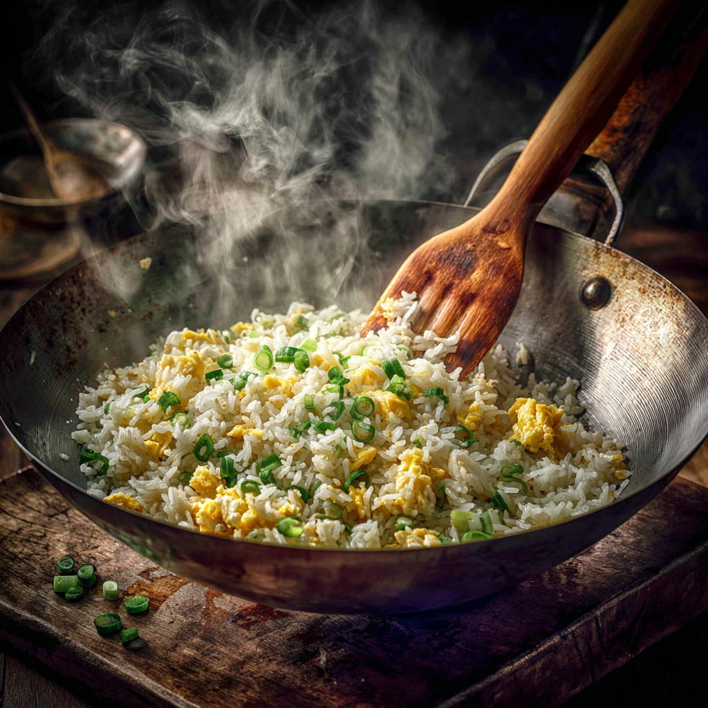 u3929625643 Authentic egg fried rice in a steel wok fluffy ja 74c8ef1c 274a 400f a406 77d2b92d1c99 1