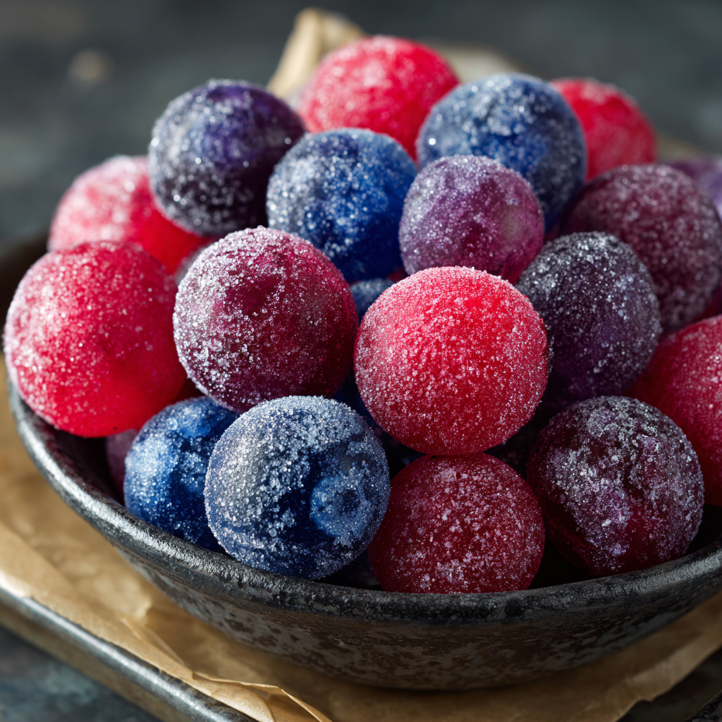 u3929625643 Colorful frozen kool aid grapes in a bowl vibrant 00e39aa6 6fa9 40e5 8a17 54b5802f66b5 0