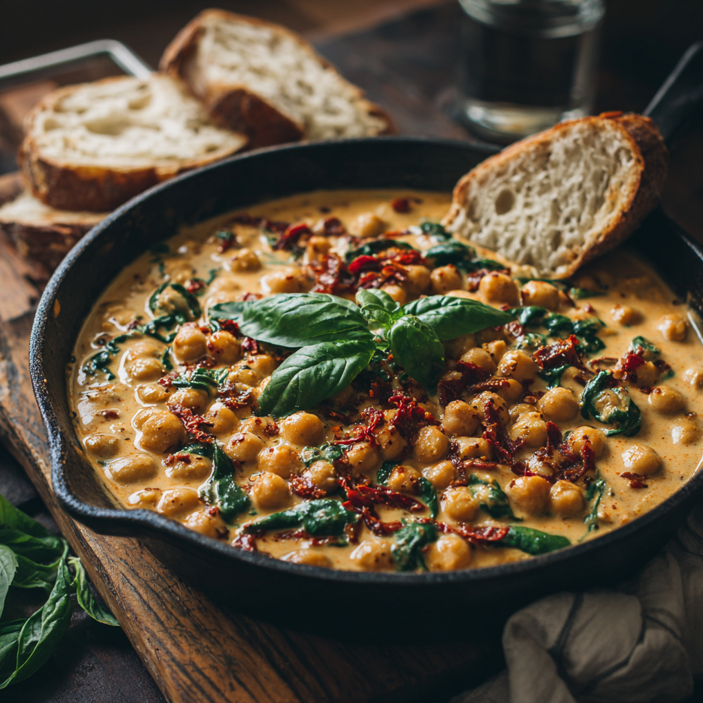 u3929625643 Creamy vegan marry me chickpeas in a rustic skill 6590d8aa 9e1e 477d 9830 a1aa8dbdab9a 3