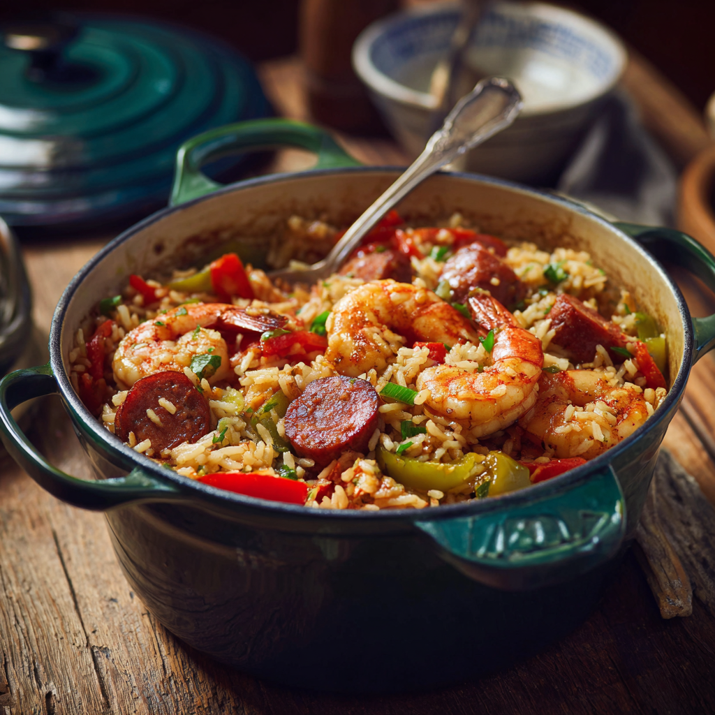 u3929625643 Easy Jambalaya in a Dutch oven shrimp and andouil 9e727d82 ee51 453d b006 f32ed409edc8 2