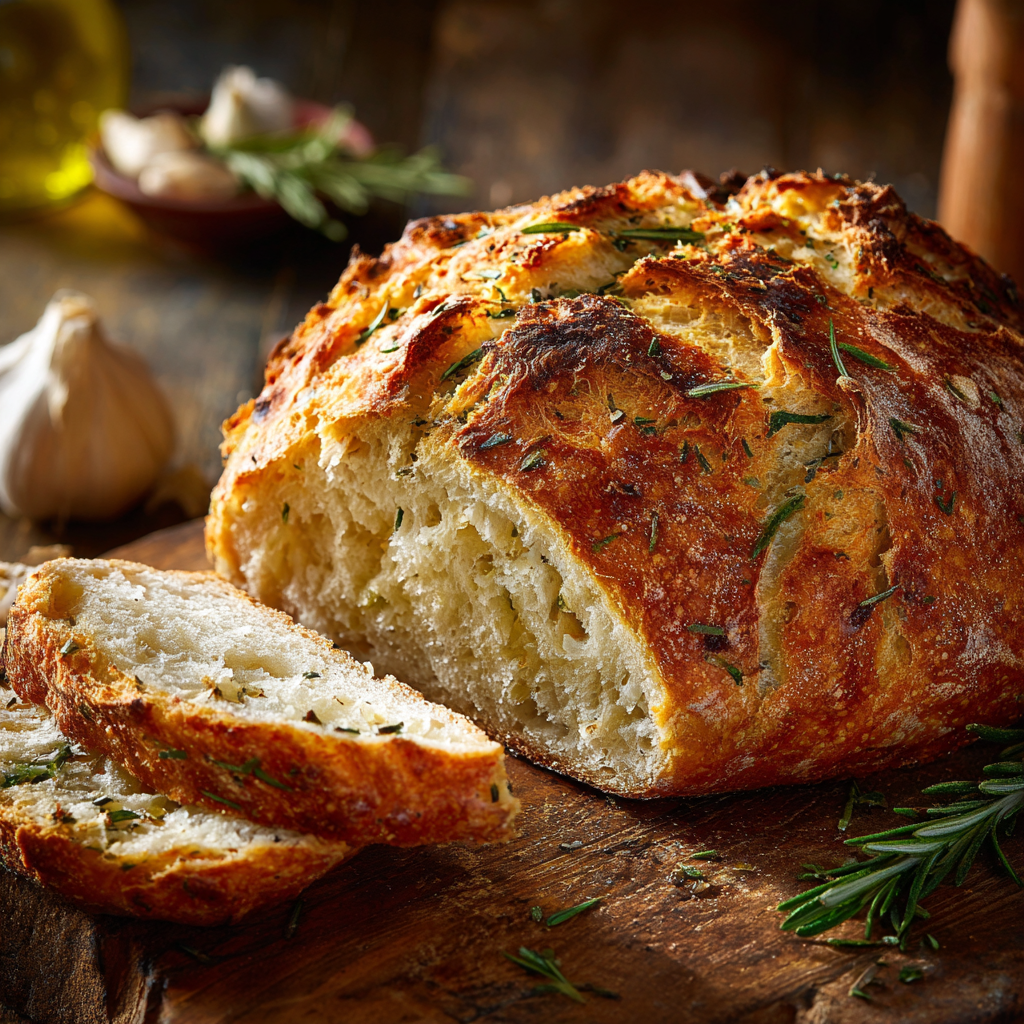 Garlic Herb Dutch Oven Bread Recipe – Bakery-Style No Knead Perfection 4 u3929625643 Garlic Herb Dutch Oven Bread loaf golden cracklin 406c890f 8a15 4f12 a422 314122a22f1c 0