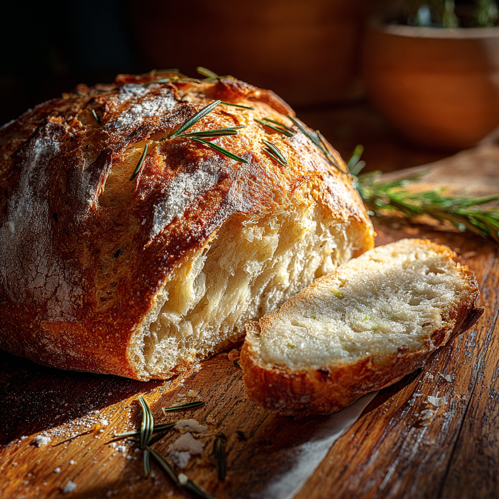 Garlic Herb Dutch Oven Bread Recipe – Bakery-Style No Knead Perfection 2 u3929625643 Garlic Herb Dutch Oven Bread loaf golden cracklin 406c890f 8a15 4f12 a422 314122a22f1c 3
