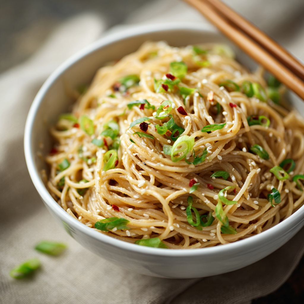u3929625643 Garlic Sesame Noodles in a white bowl with chopst e5ff283f 80a4 4c01 97ff 77c2245998a0 3