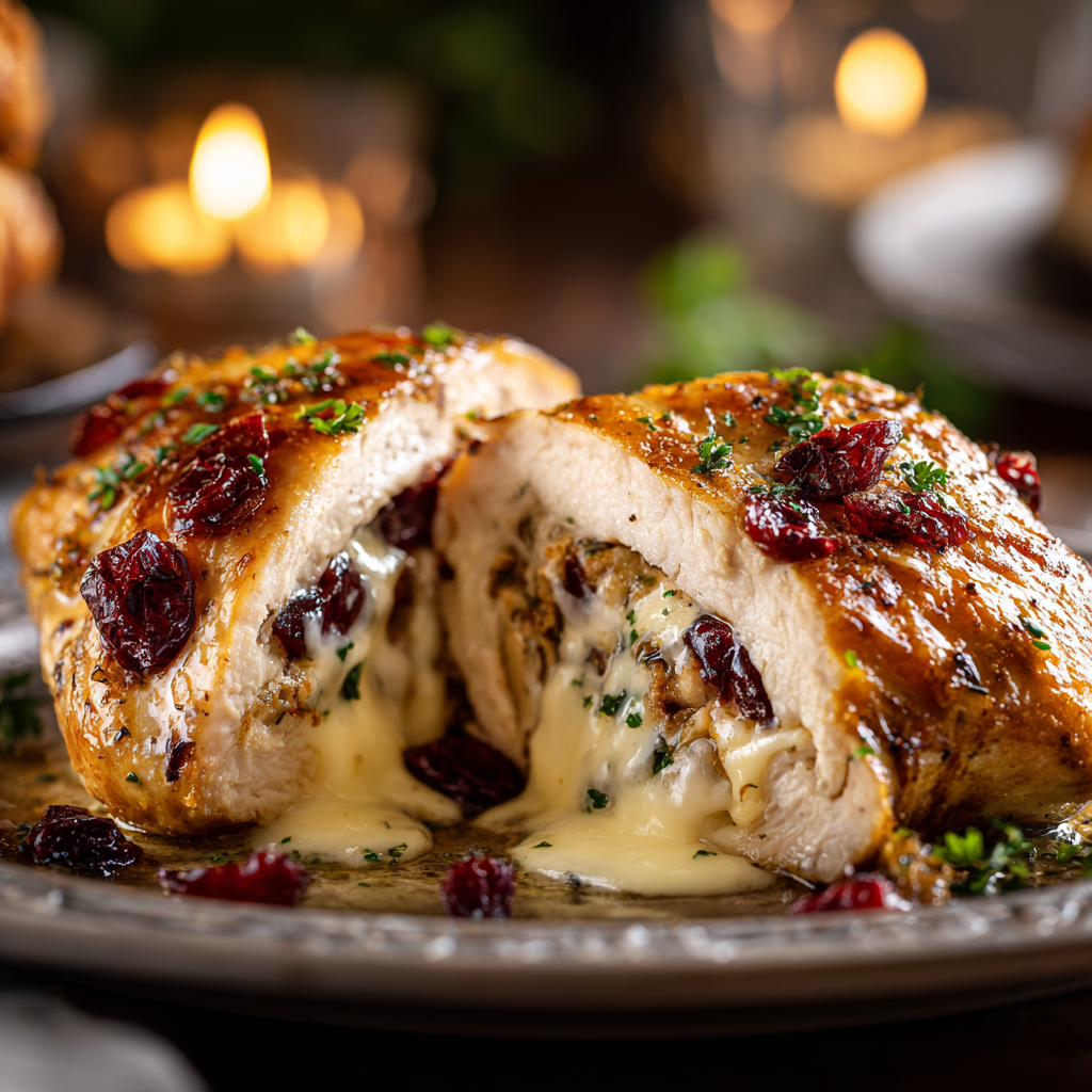 Impressive Cranberry Brie Stuffed Chicken 3 u3929625643 Golden baked chicken breast stuffed with melted b 11ba850c fbf8 4016 bc53 a6030e535133 0