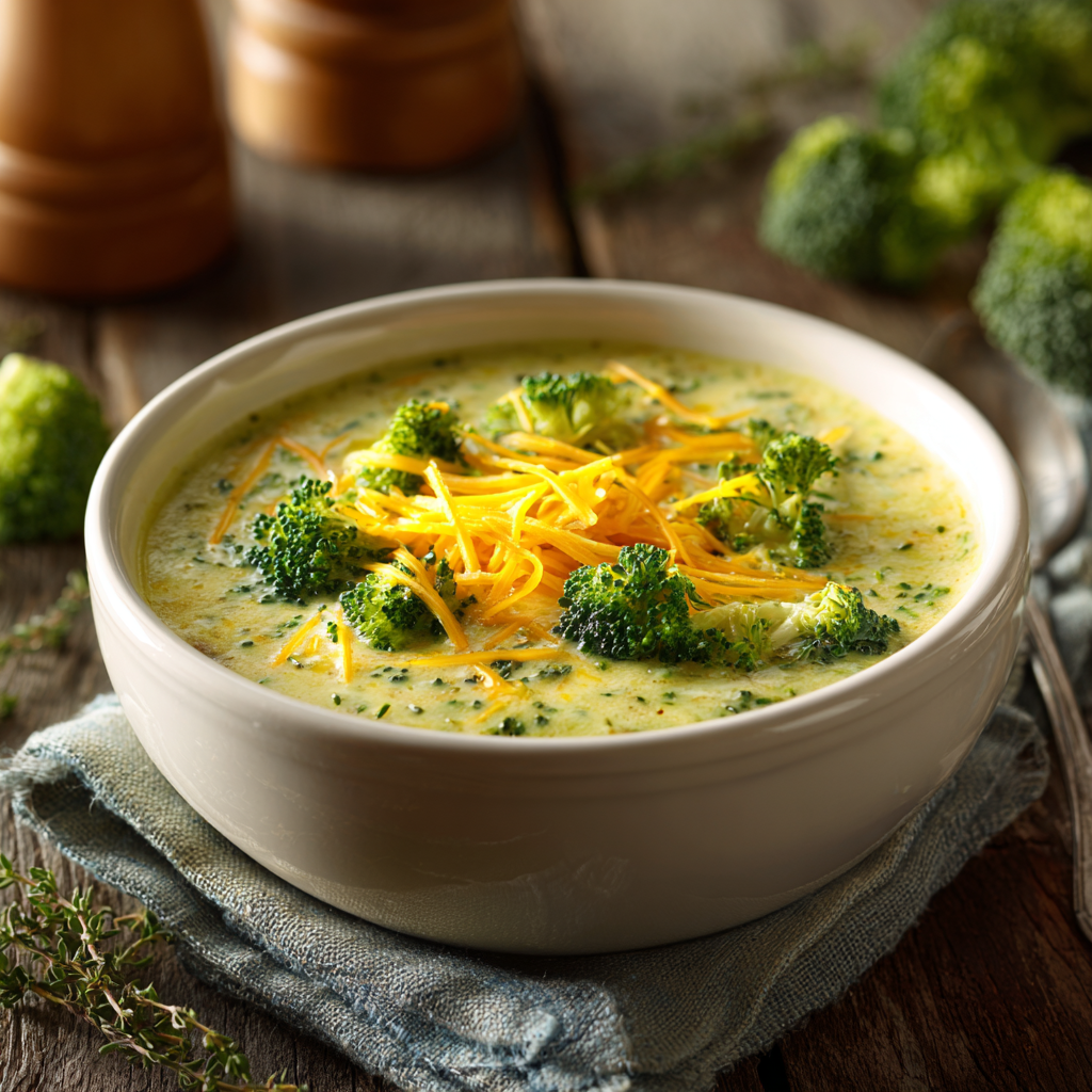 u3929625643 High Protein Broccoli Cheddar Soup in a white cer dd99ca59 73b1 4225 af61 c29cf5b50491 3