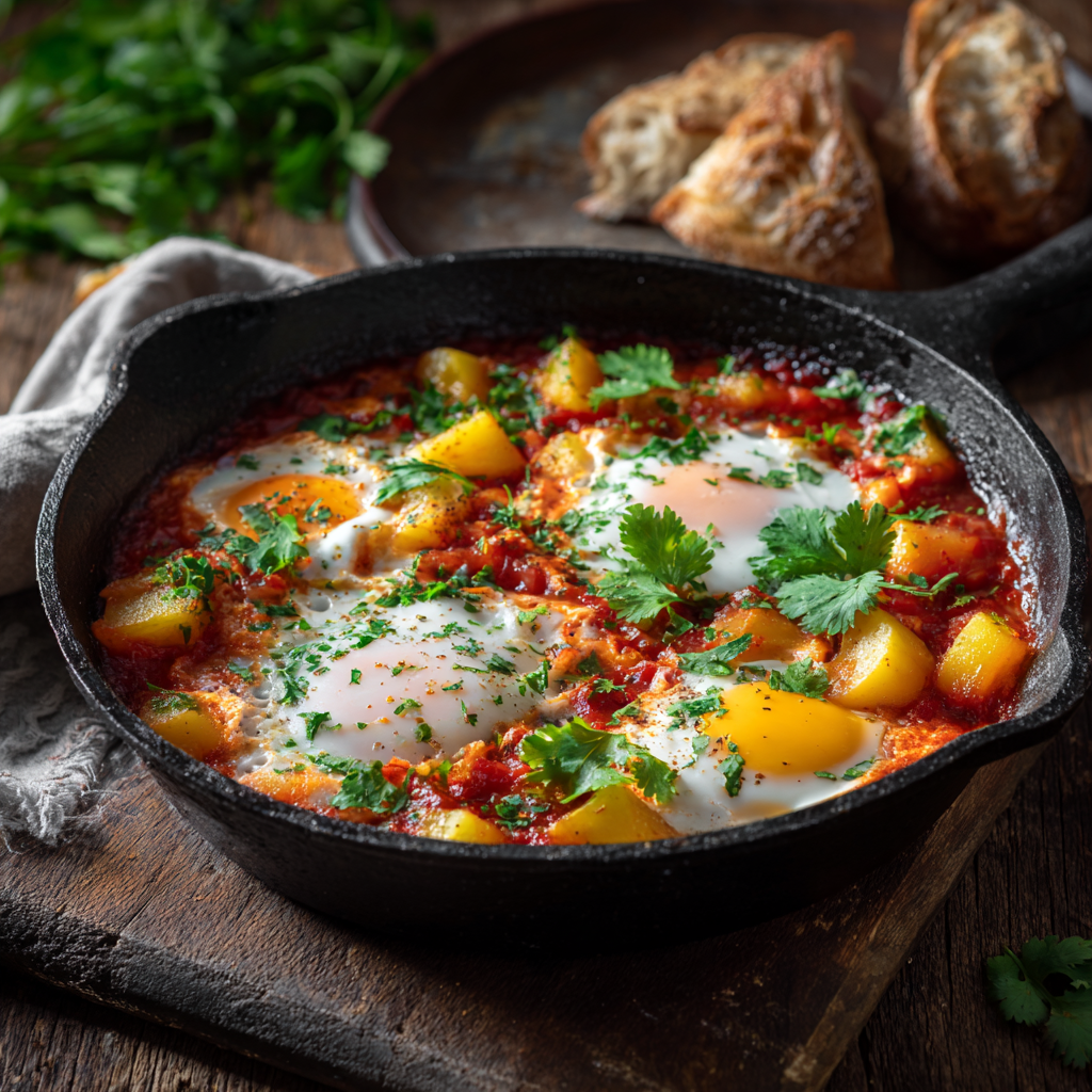 u3929625643 One pan shakshuka in cast iron skillet poached eg 1f75d139 3916 42e7 83be 763a4f2e9b49 1