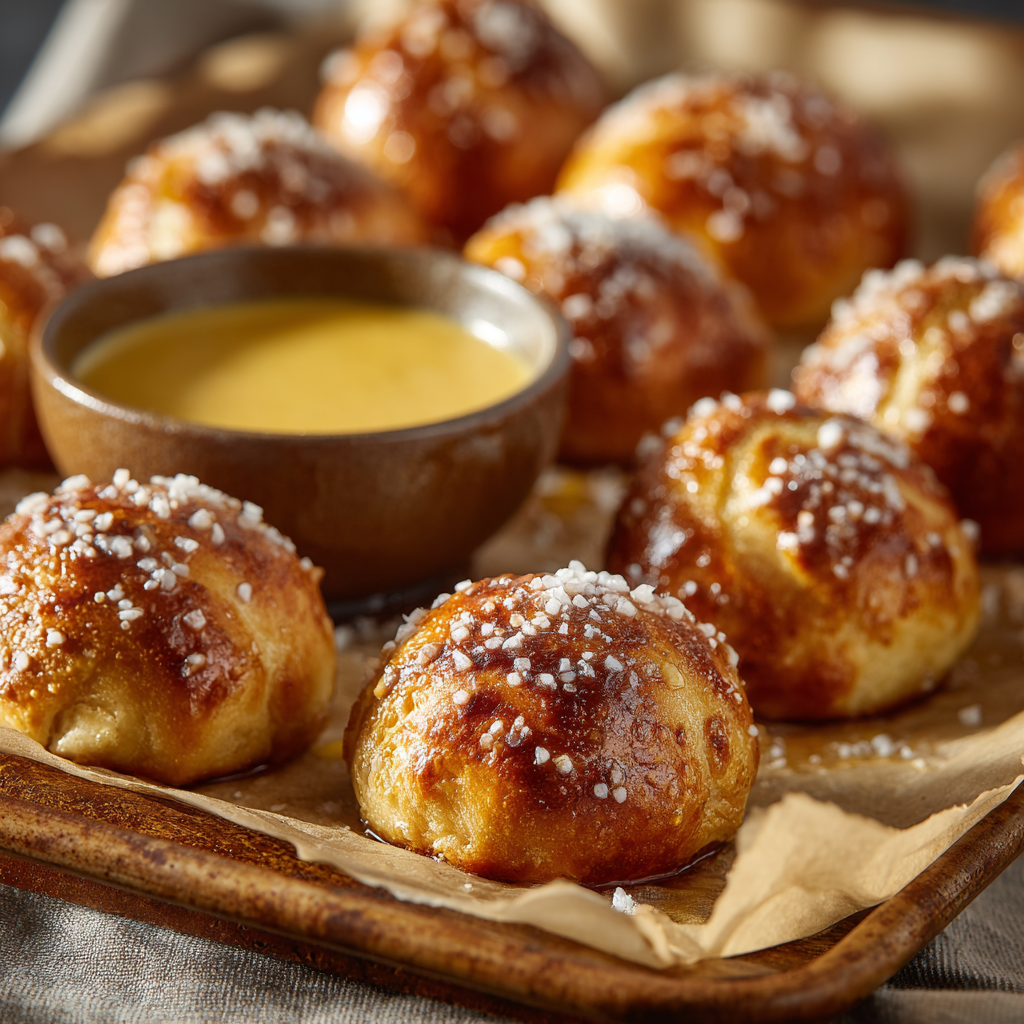 u3929625643 Pretzel Bites fresh from oven on parchment lined 61e23b04 5d4e 4bc3 9bd4 a44b5e553937 1