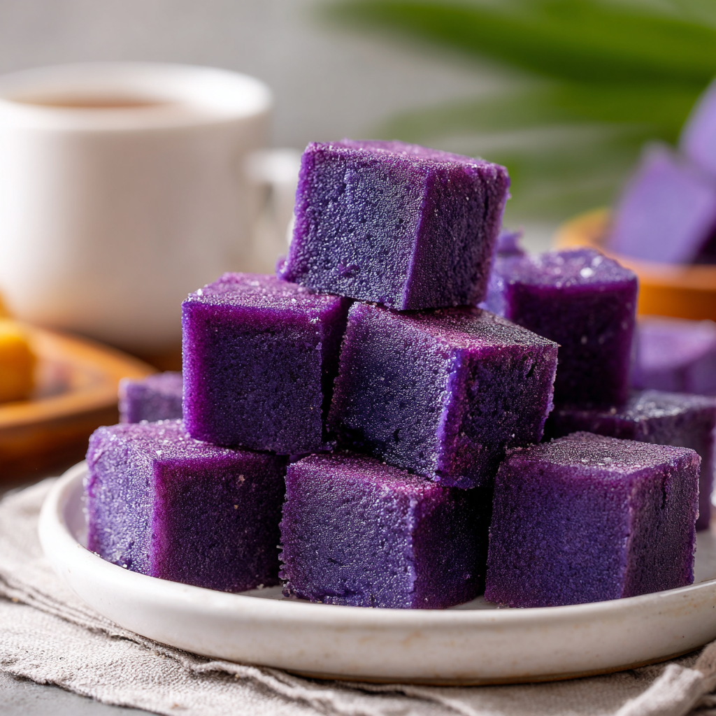 u3929625643 Ube Mochi Recipe Hawaiian Butter Mochi sliced int 614488ae 56c6 4071 ba2c 1a5dc6f2dc2b 3