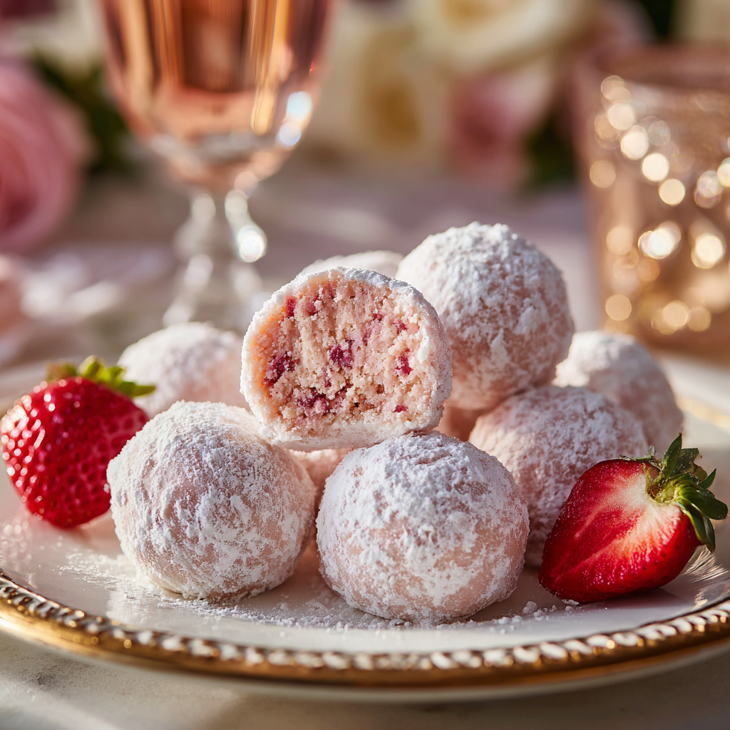 u3929625643 White Chocolate Strawberry Truffles dusted in pow 2aaf8f3b ebe5 4e90 a397 d20d27c87a4a 2