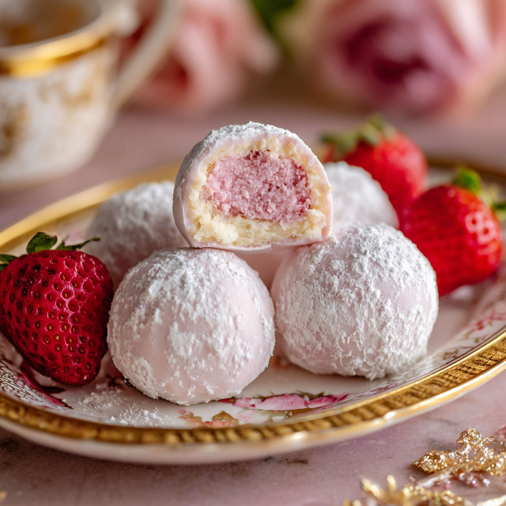 u3929625643 White Chocolate Strawberry Truffles dusted in pow 2aaf8f3b ebe5 4e90 a397 d20d27c87a4a 3