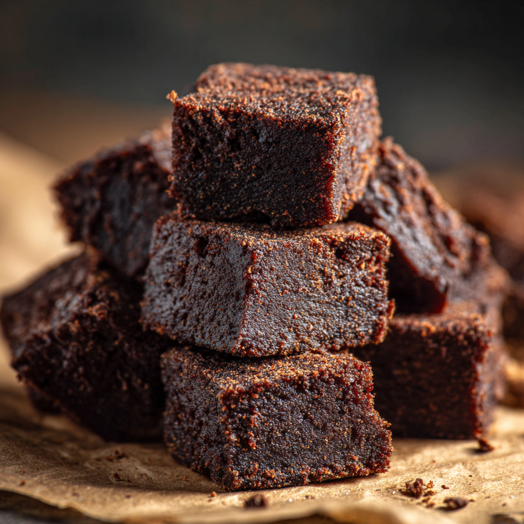 u3929625643 fudgy no bake brownie bites stacked on parchment f695ee17 135b 43e5 bb82 da81f60e9d77 1