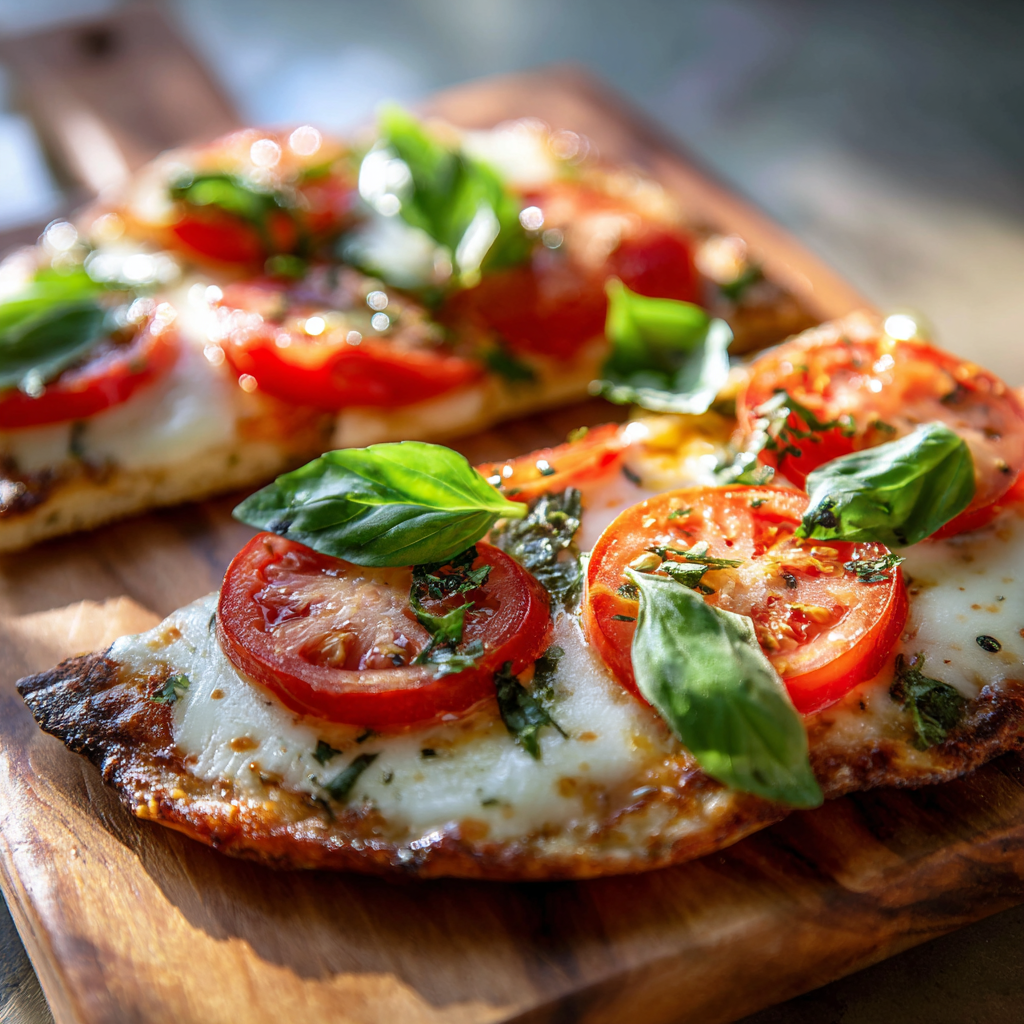 u3929625643 margherita flatbread pizza on wooden board fresh 9251a51b dba0 457a b787 9ae43948bbf6 0